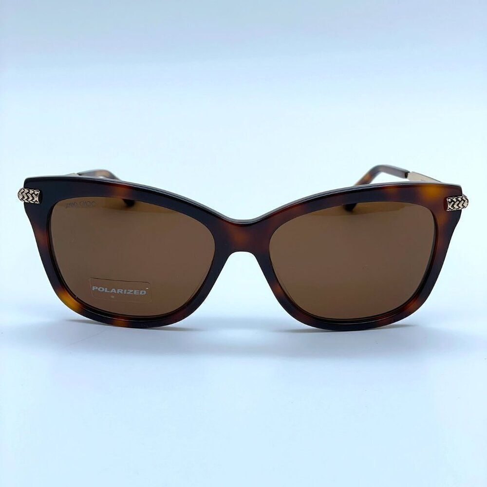 SALE! NEW JIMMY CHOO Shade/S C9B POLARIZED Havana Women Sunglasses